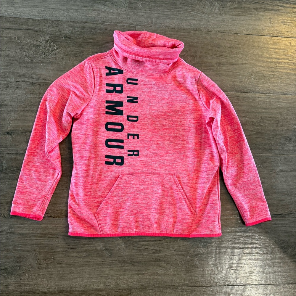 Under Armour Bright Pink Turtleneck Sweatshirt